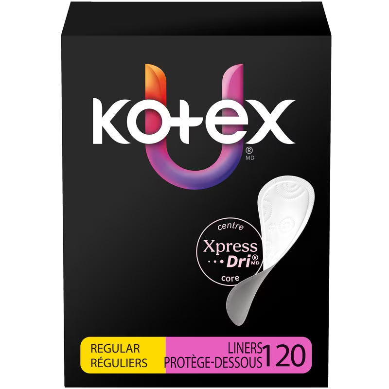 KOTEX LINERS RG 120 pack of 4