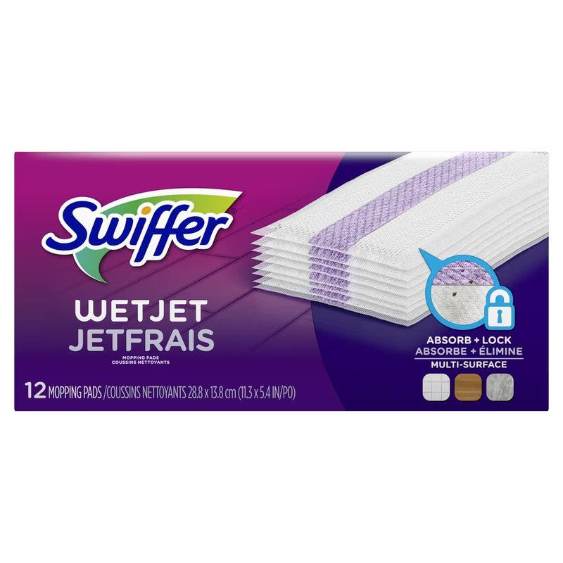 SWIFFER WET JET CLEANING PAD REFILL 12