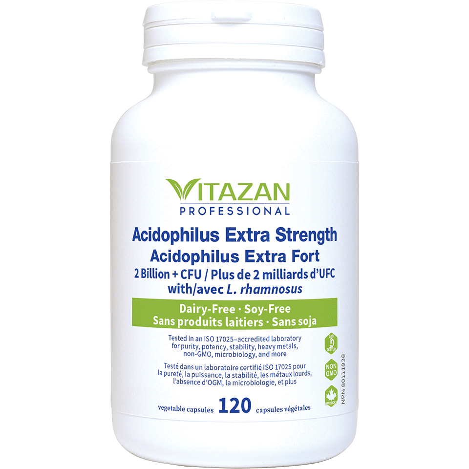 Vitazan Acidophilus Extra Strength (2 Billion + CFU with L. rhamnosus) 120 capsules