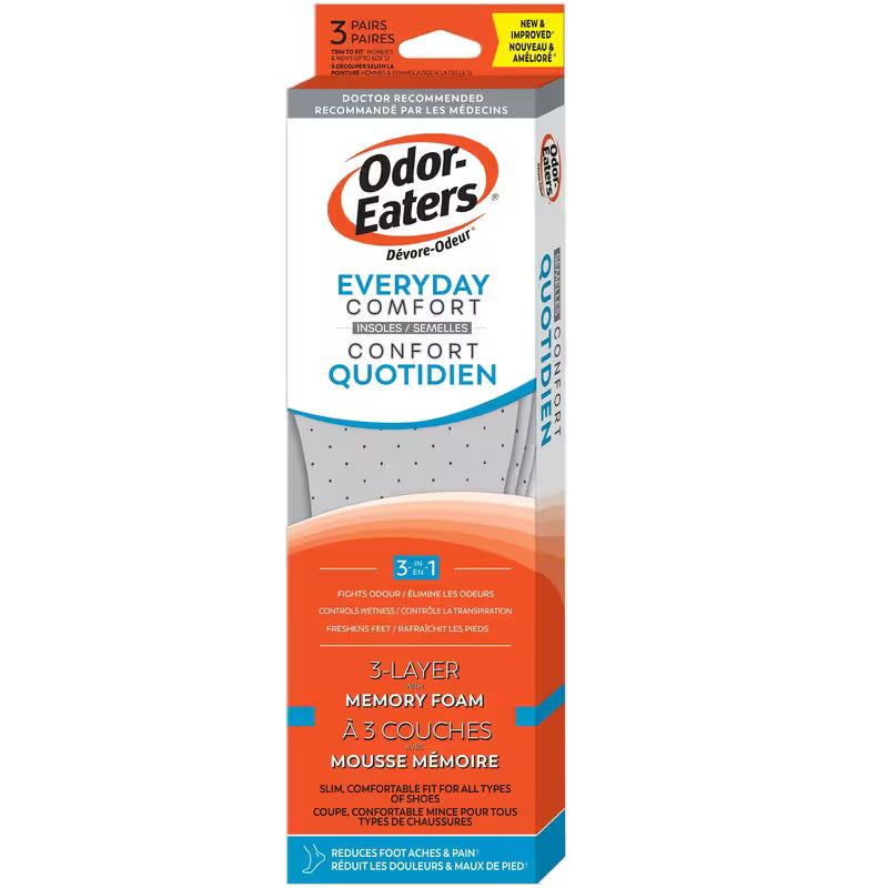ODOR EATERS INSOLES EVERYDAY COMFORT 3