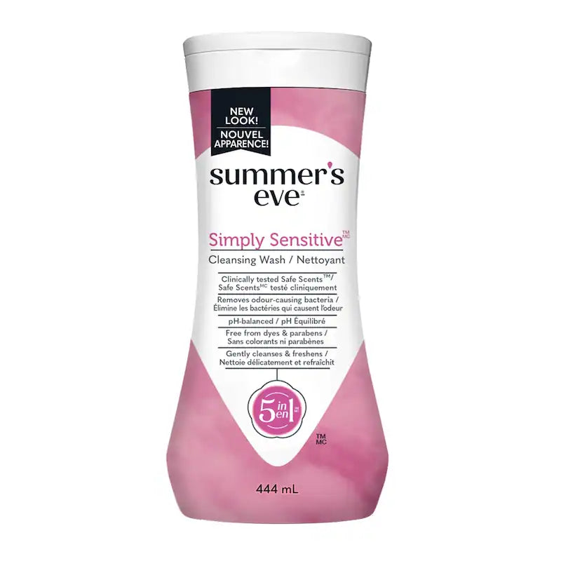 SUMMERS EVE SIMPLY SENS 5IN1 CLEANSING WASH 444ML