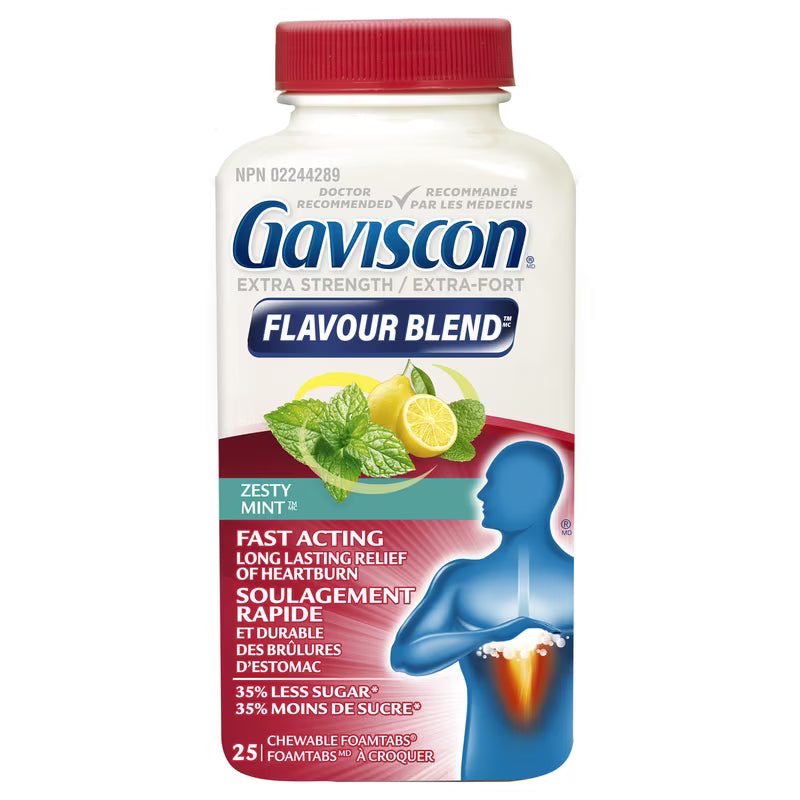 GAVISCON XST TB ZESTY MINT 24 TABLET