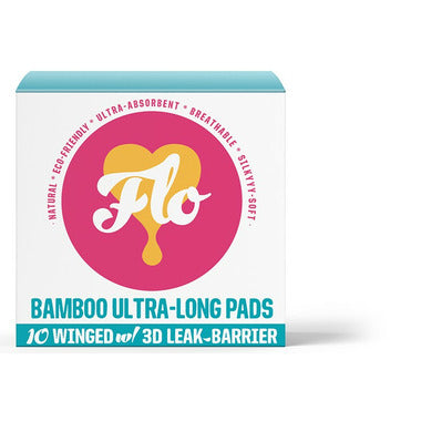 HERE WE FLO * FLO Pads Ultra-Long, w/Wings (10 pads)