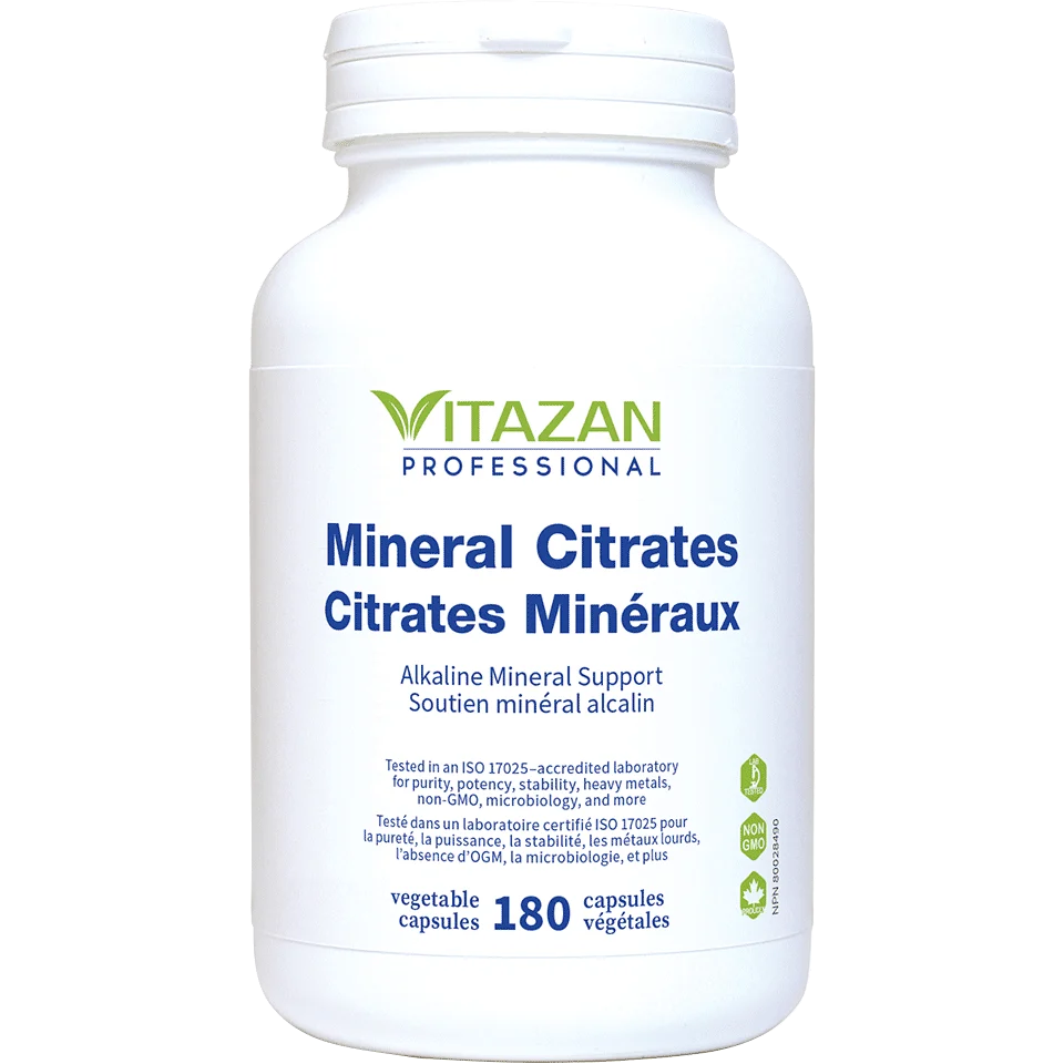 Vitazan Mineral Citrates (With Zinc, Potassium, and Selenium) 180 capsules
