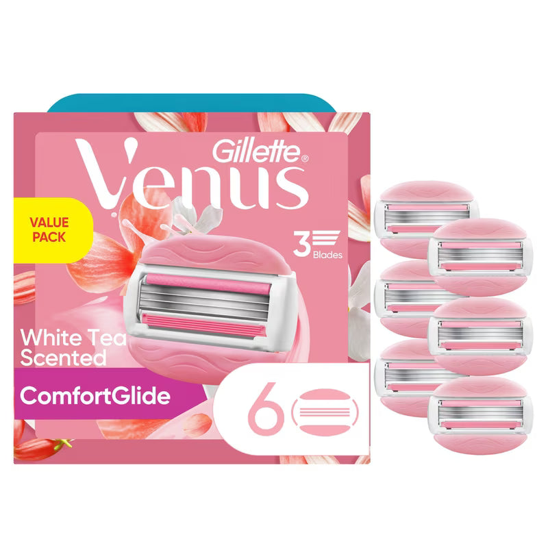 GILLETTE VENUS COMFORT GLIDE WHITE TEA CARTRIDGES6