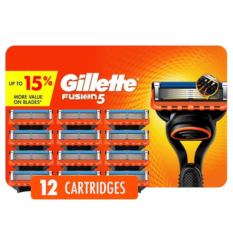 GILLETTE FUSION 5 MANUAL BILLBOARD CARTRIDGES 12