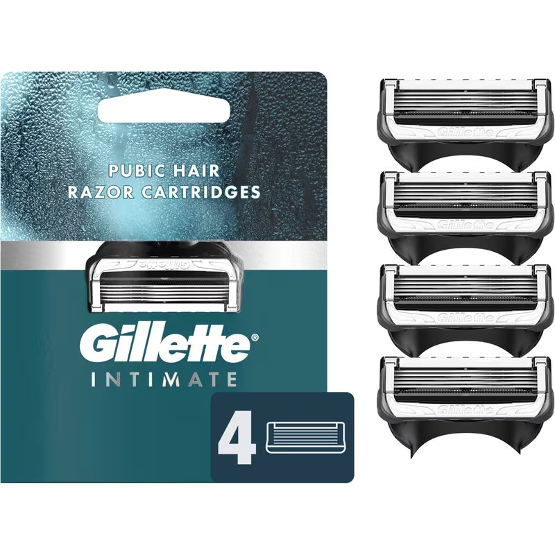 GILLETTE INTIMATE GROIN RAZOR CARTRIDGES 4