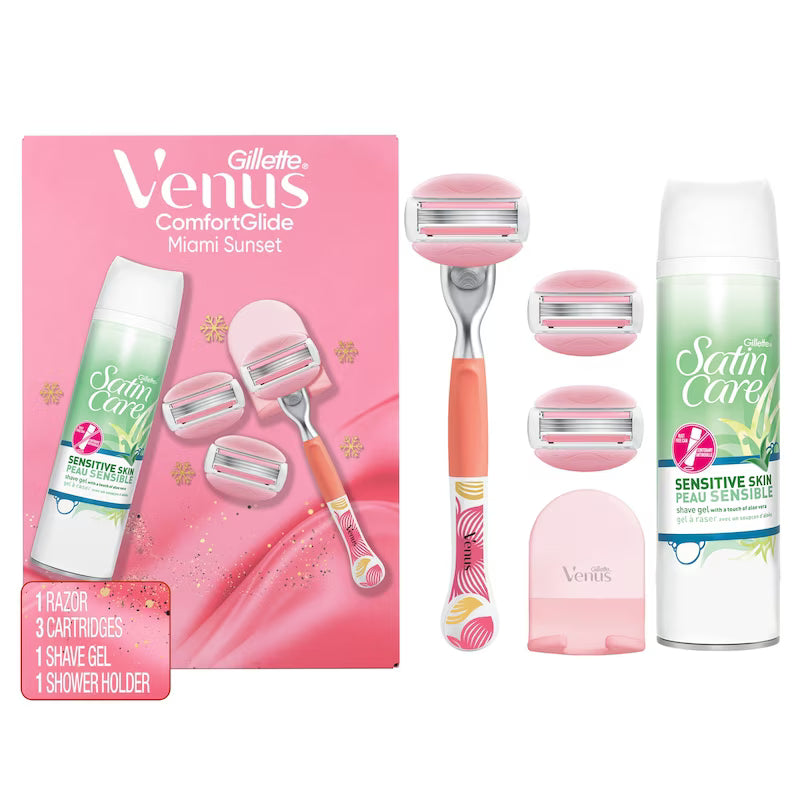 GILLETTE SATIN CARE SUNSET W/VENUS & BLADES KIT 5 pack of 6
