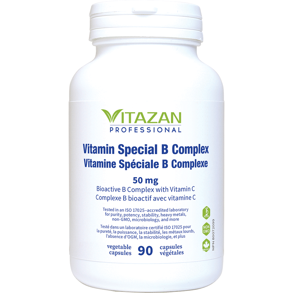 Vitazan Vitamin Special B Complex (Bioactive B Complex 50 mg with Vitamin C 425 mg) 90 capsules