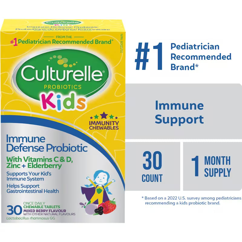CULTURELLE PROBIOTIC CHILD IMMUNE DEF CHEW TB 30 TABLET