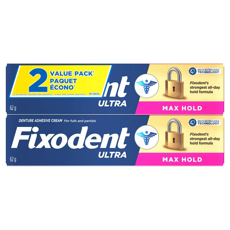 FIXODENT ULTRA MAXIMUM HOLD 2X62G