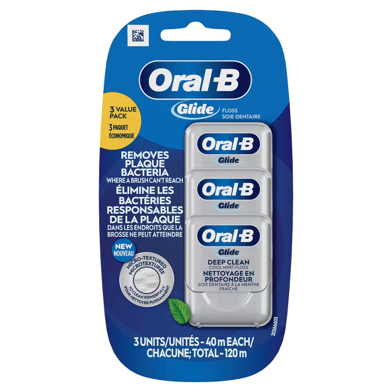 ORAL-B GLIDE FLOSS DEEP CLEAN COOL MINT 3