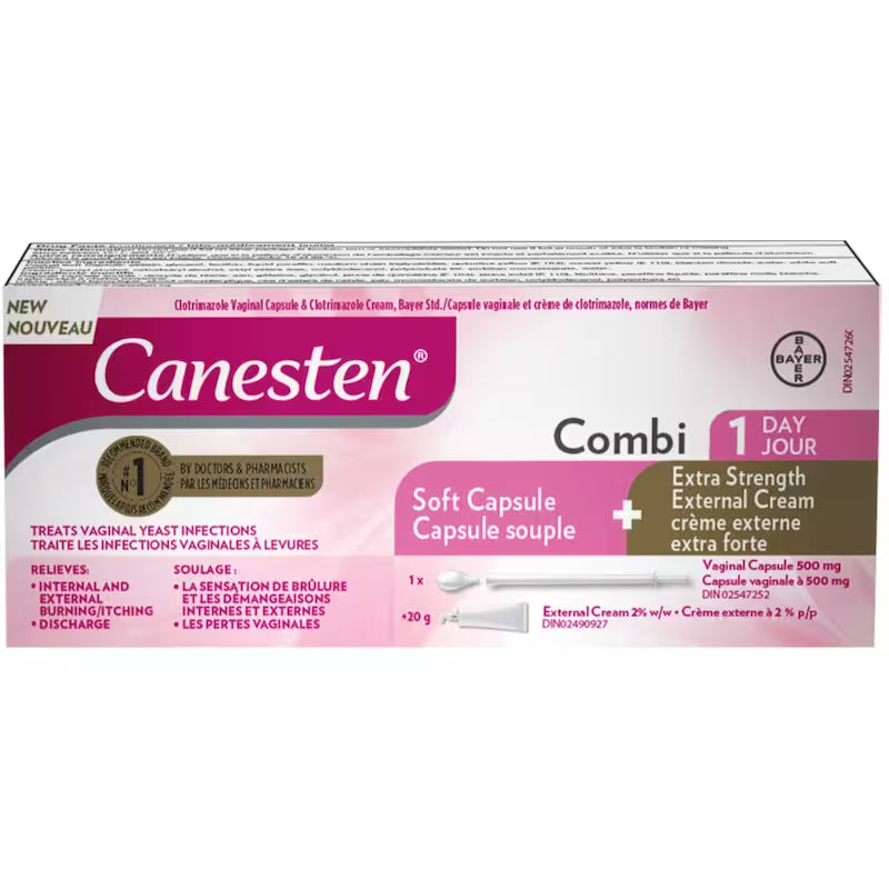 CANESTEN COMBI 1DAY SOFT CAPS + EXTERNAL CR XST CAPSULE