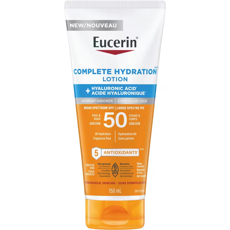 EUCERIN COMPLETE HYDRATION LOT FACE SPF50 150ML LOTION