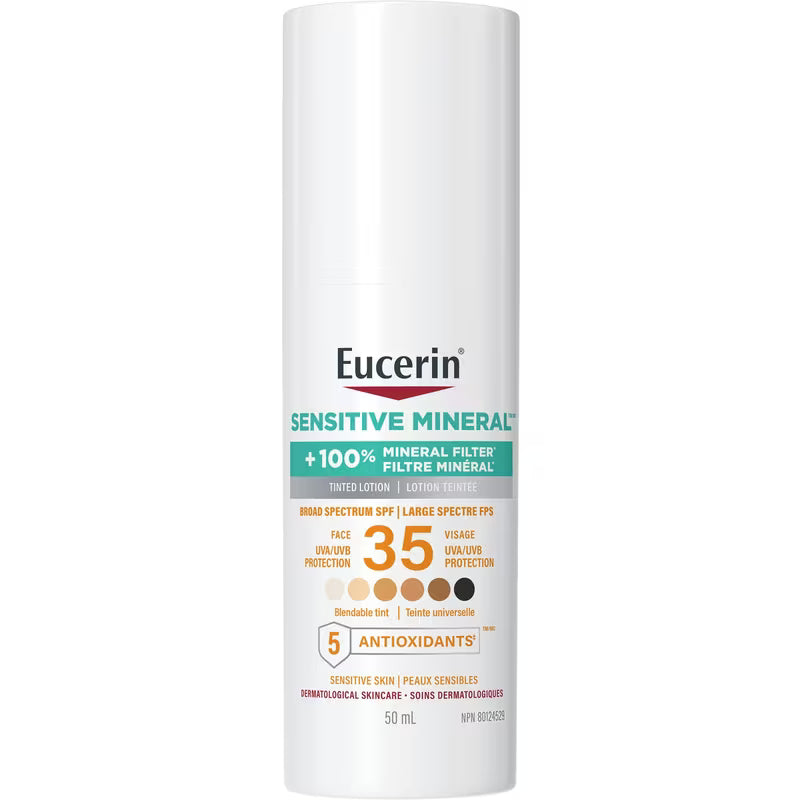 EUCERIN LOT SENSITIVE TINTED MINERAL SPF35 50ML LOTION