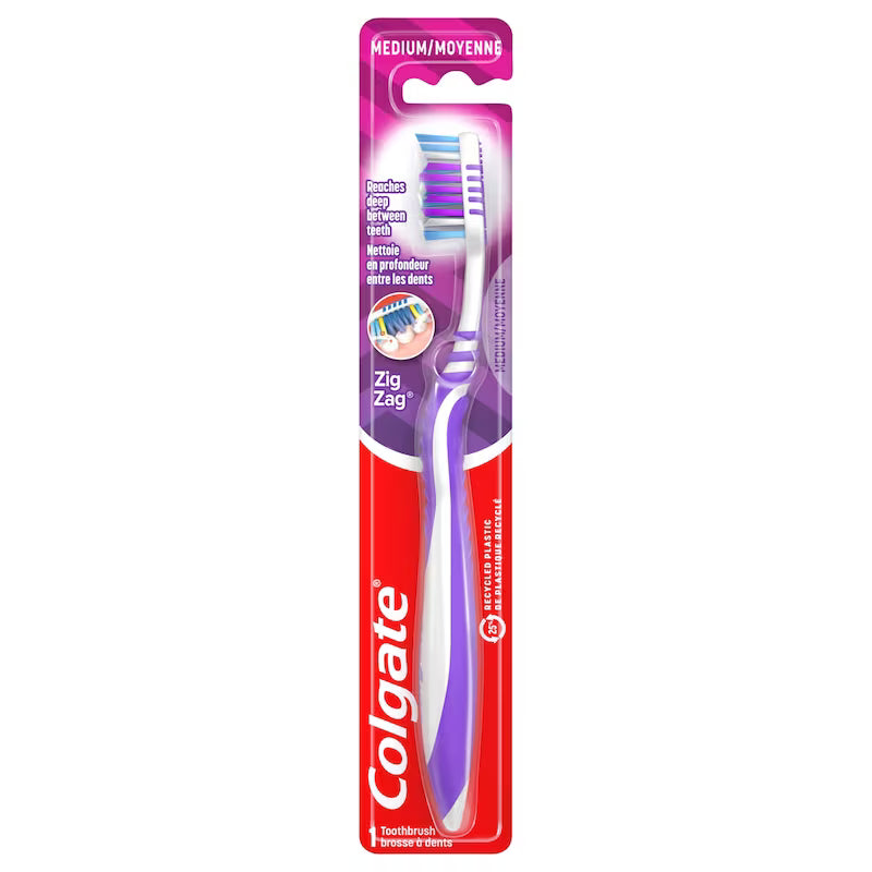 TOOTHBRUSH COLGATE #19 ZIG ZAG MD 42MM pack of 6