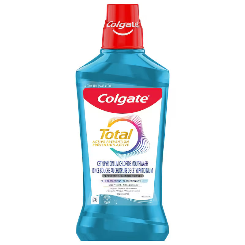 COLGATE TOTAL MOUTHWASH PEPPERMINT 1L