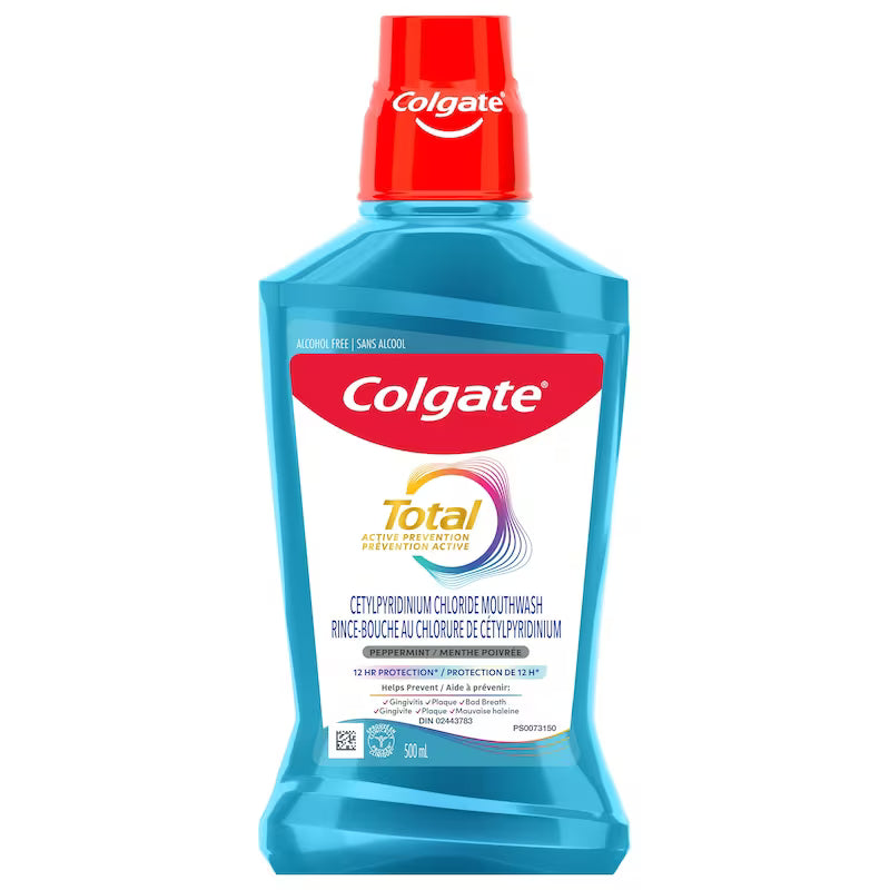 COLGATE TOTAL MOUTHWASH PEPPERMINT 500ML MOUTHWASH
