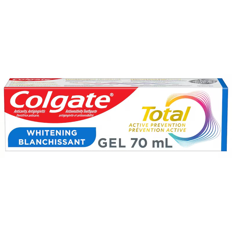 TOOTHPASTE COLGATE TOTAL WHITENING 70ML TOOTHPASTE