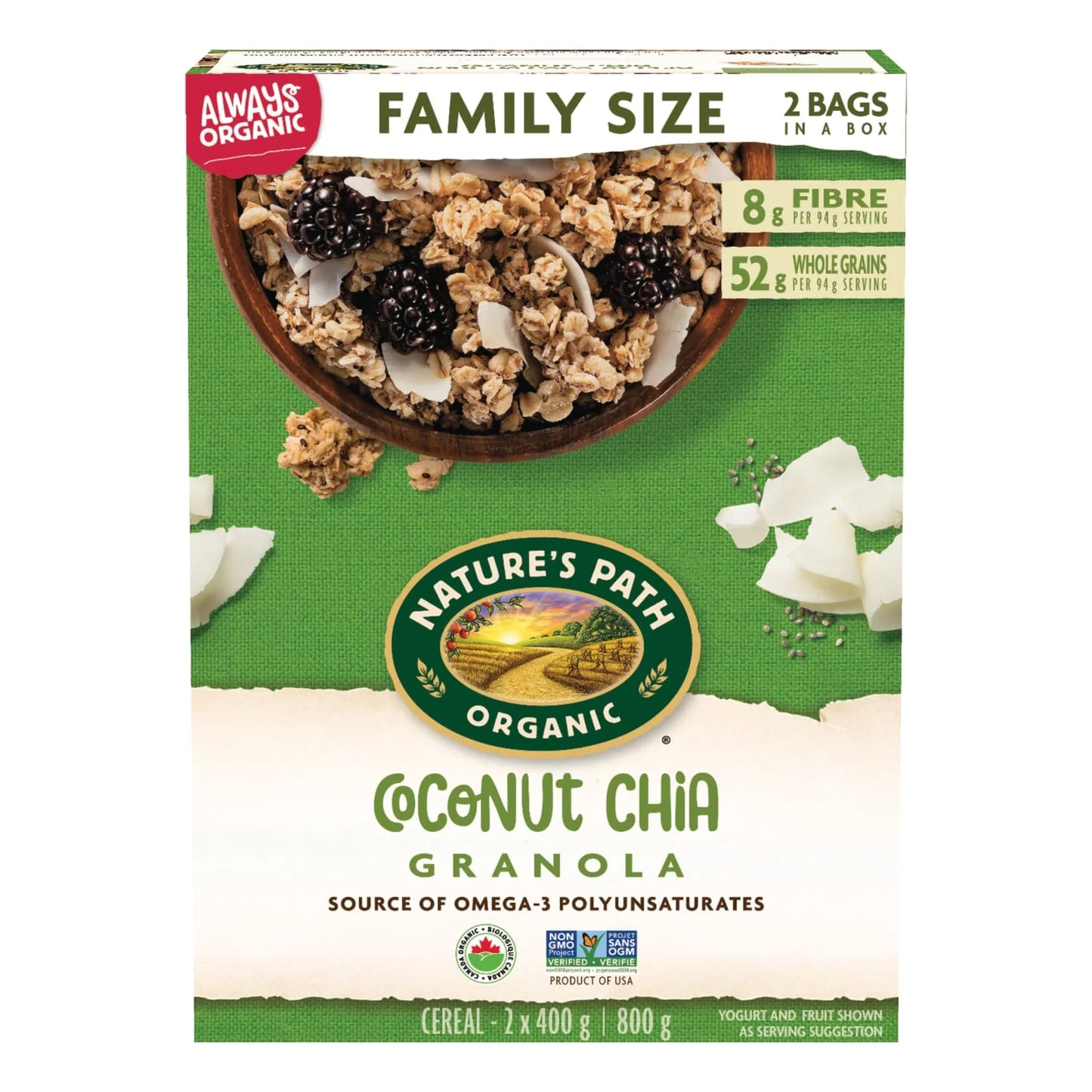 NATURE’S PATH - Granola, Coconut Chia, Organic 800g