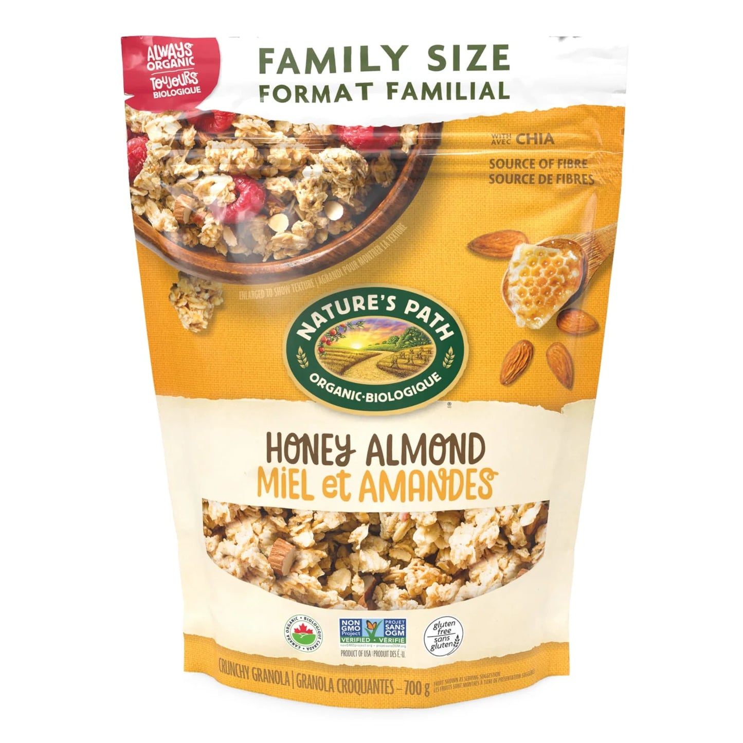 NATURE’S PATH - Honey Almond Granola, Organic 700g