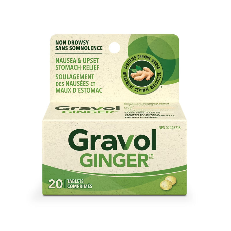 GRAVOL NATURAL SOURCE TB GINGER 20 TABLET