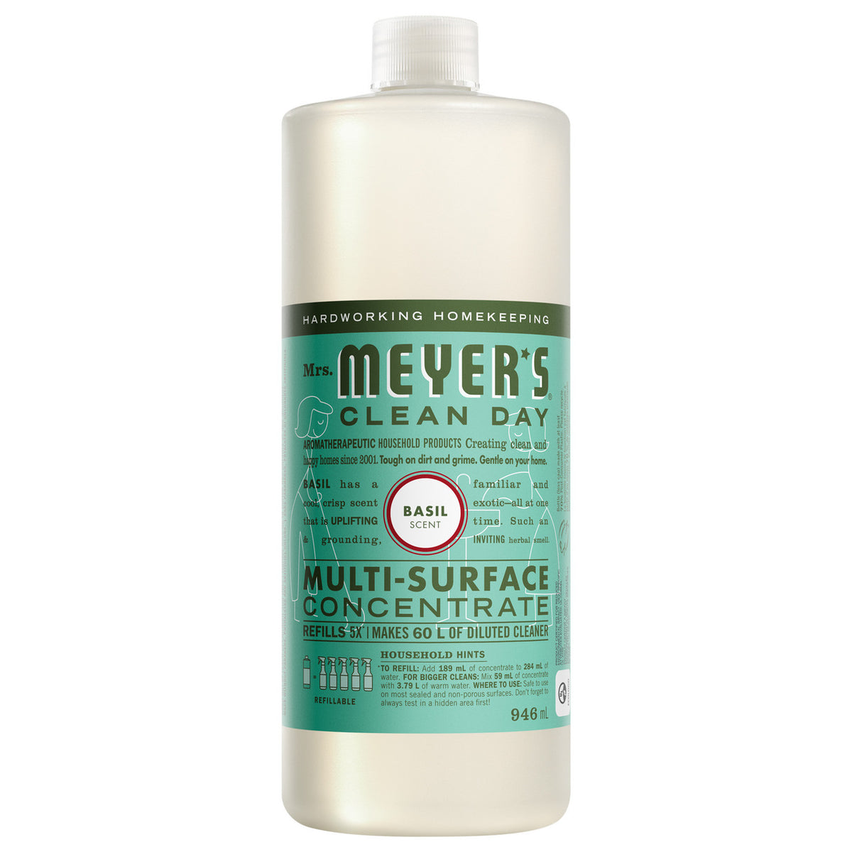 Mrs. Meyer's Clean Day - MS Concentrate - Basil - 946ml
