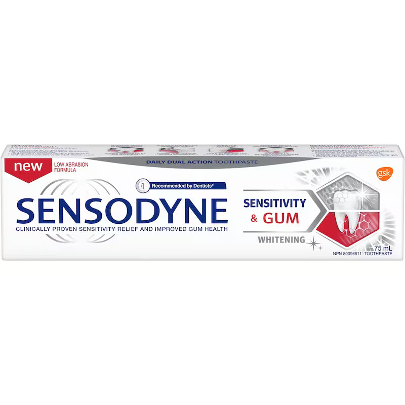 TOOTHPASTE SENSODYNE SENSITIVITY GUM WHITENIN 75ML