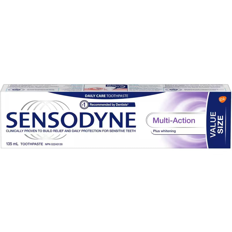 TOOTHPASTE SENSODYNE MULTIACTION WHITE 135ML