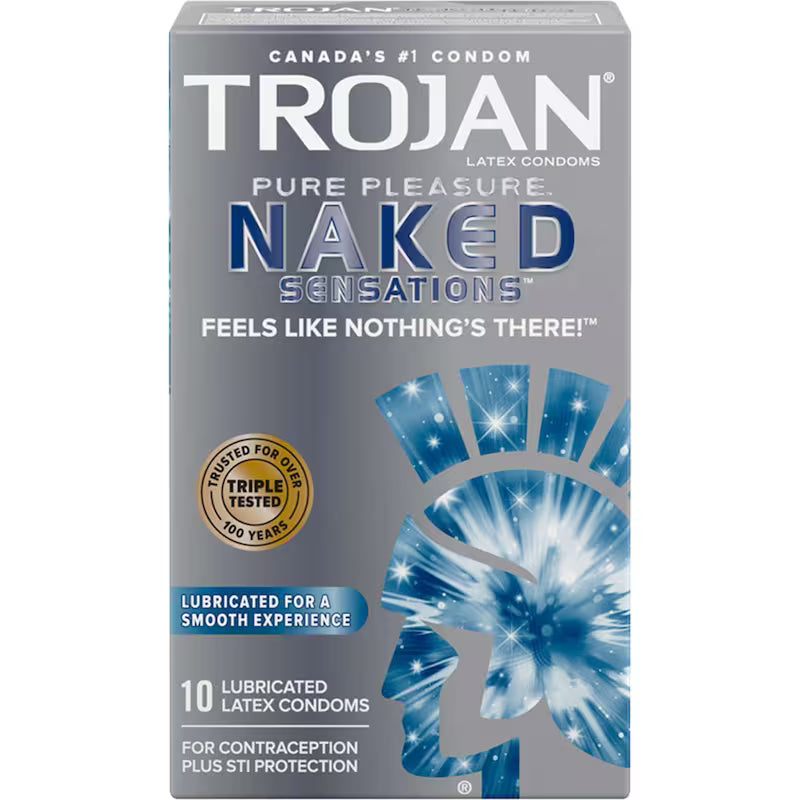 TROJAN PURE PLEASURE NAKED SENSATIONS 10