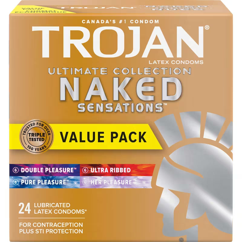 TROJAN ULTIMATE COLL NAKED SENSATION CONDOM 24
