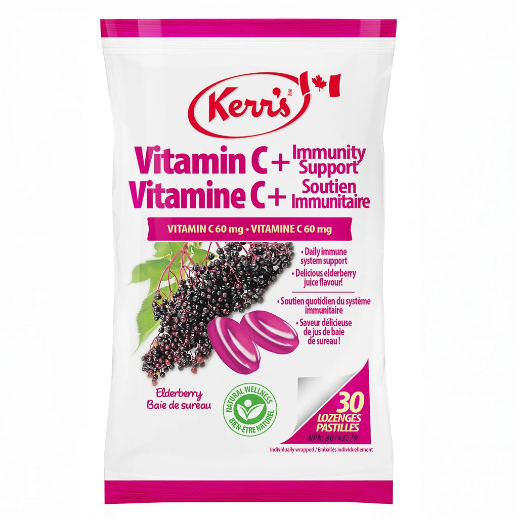 KERR'S LOZENGES VIT C & IMMUNITY SUPPORT 30 pack of 12