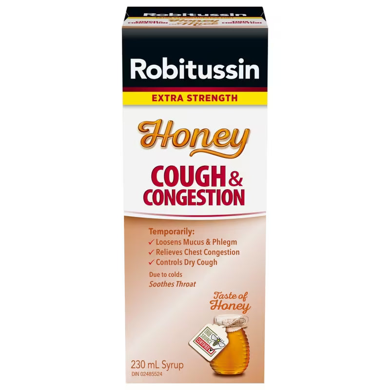 ROBITUSSIN COUGH&CONGESTION XST HONEY 230ML SYRUP