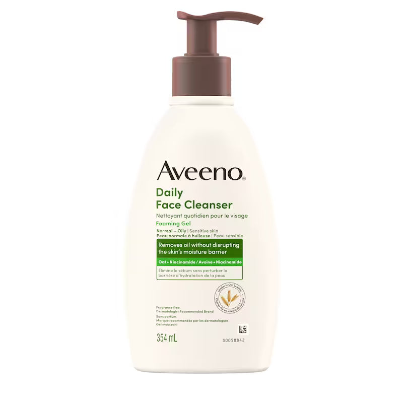 AVEENO FOAMING GEL DAILY FACE CLEANSER 354ML