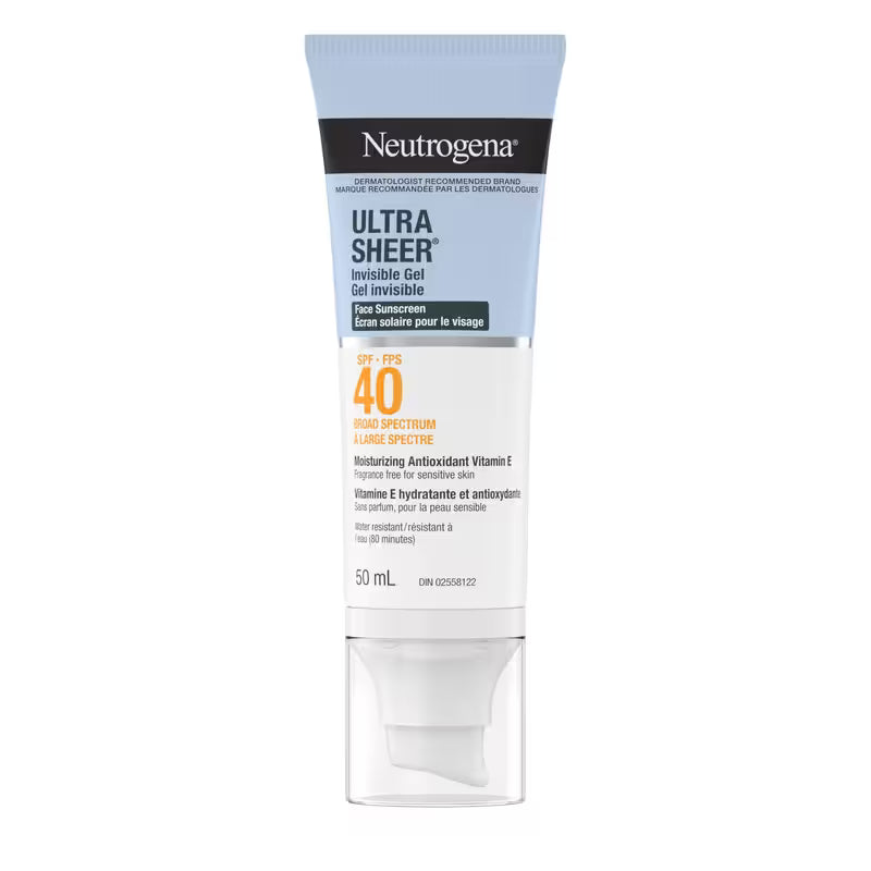 NEUTROGENA INV GEL FACE SUNSCREEN SPF40 50ML CREAM