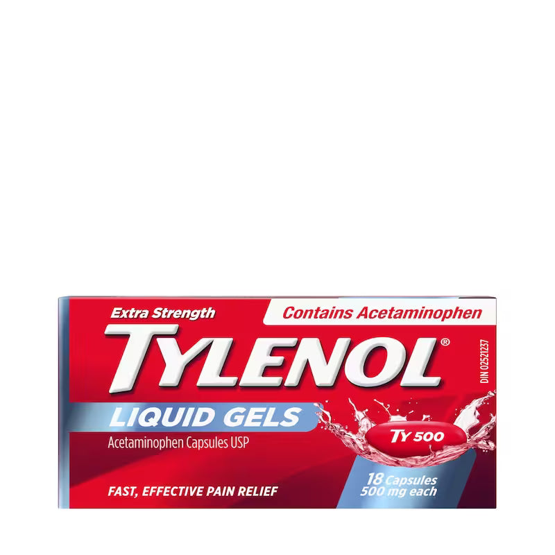 TYLENOL XST CAPS LIQUI-GEL 500MG 18 CAPSULE