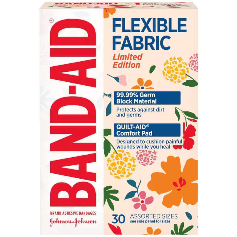 BAND-AID FLEX FABRIC WILDFLOWER 30