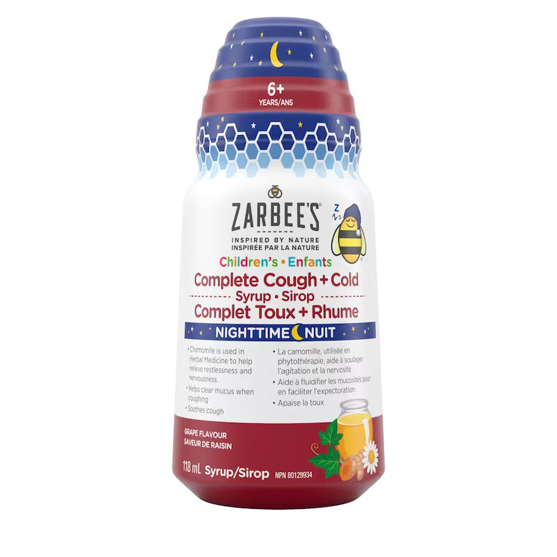 ZARBEES SYR COMPLET COUGH&COLD NIGHTIM CHILD 118ML SYRUP