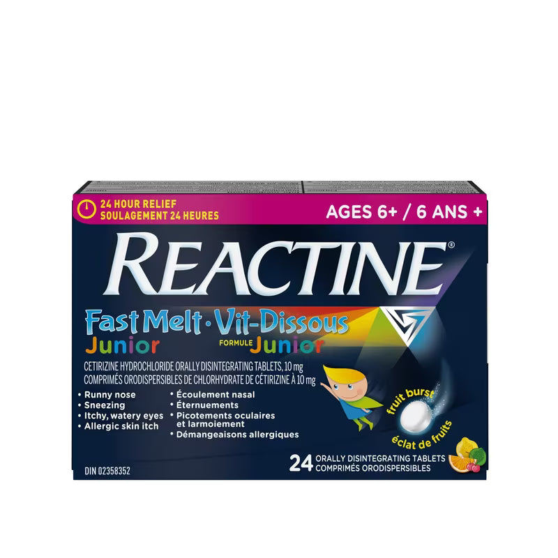 REACTINE JR FAST MELT 10MG TB 24 TABLET