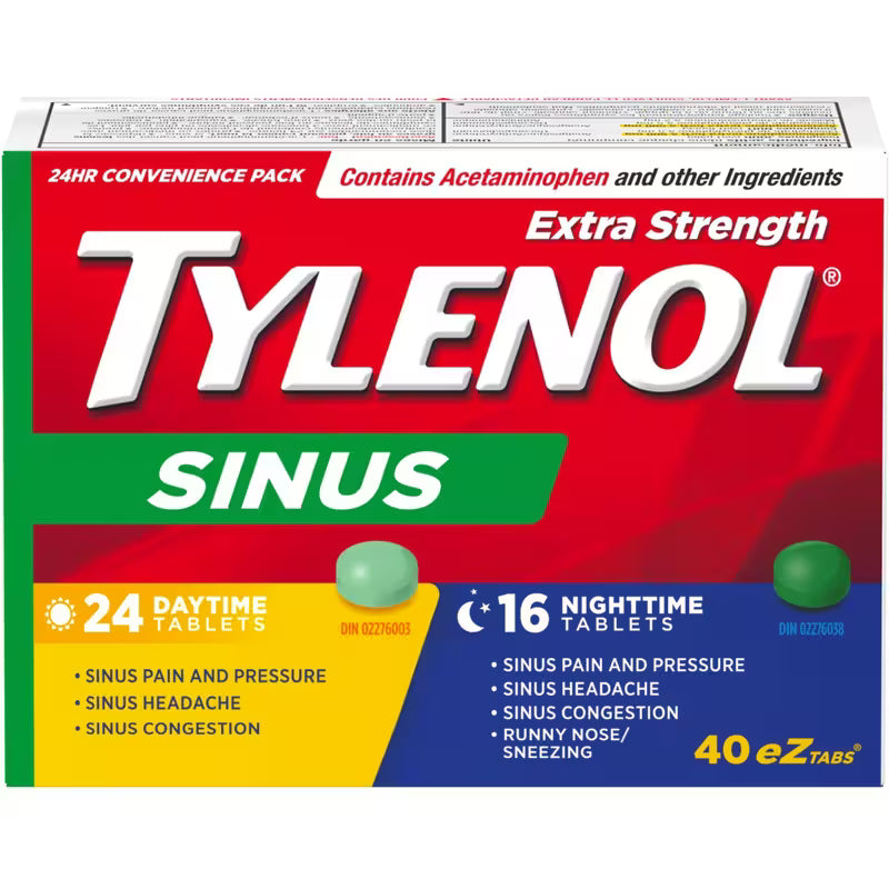 TYLENOL SINUS ES D/N 24+16 TABLET