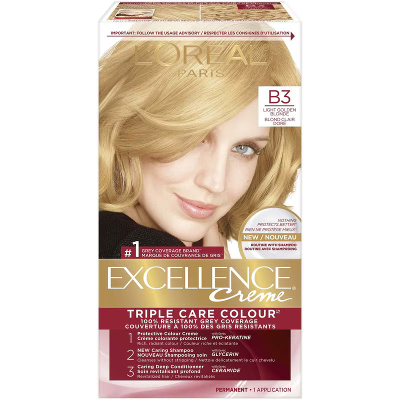 EXCELLENCE PRO-KERATIN LIGHT GOLDEN BLONDE #B3