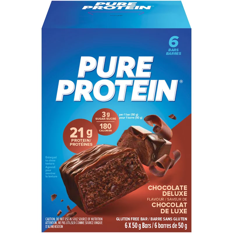 PURE PROTEIN BAR CHOCOLATE DELUXE VALUE PK 6X50G BAR