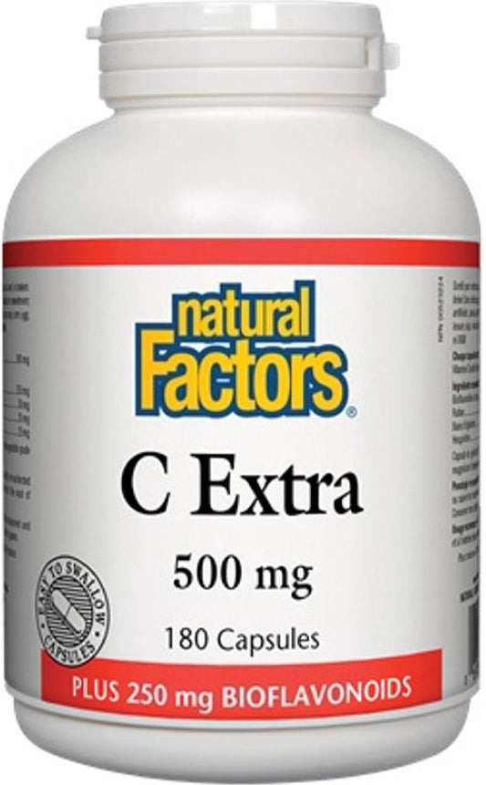 Natural Factors   Balanced C Extra 500 mg / 350 mg Bioflavonoids   180 capscaps