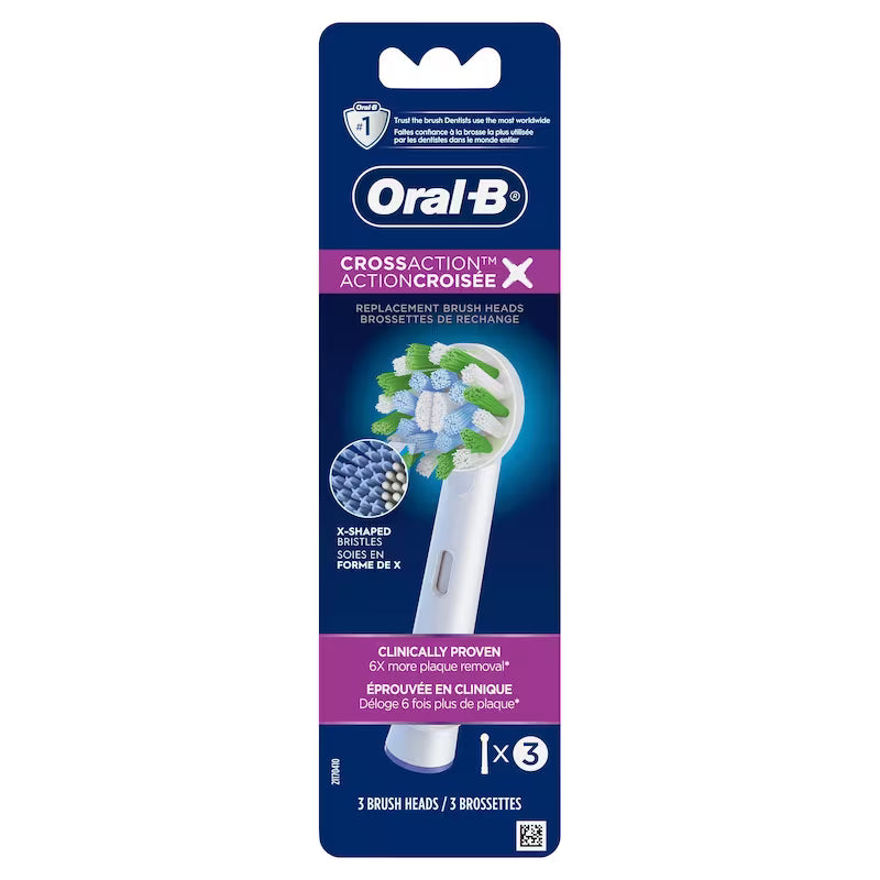 TOOTHBRUSH ORAL B CR/ACTION REFILLES BACTERIA GRD3