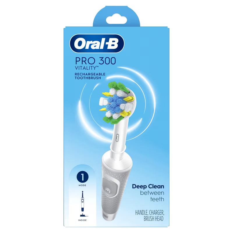 ORAL B PRO 300 TOOTHBRUSH RECHARG FLOSS ACTION