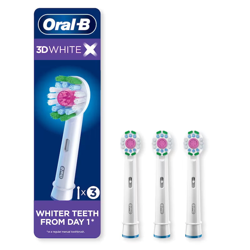 ORAL B 3D WHITE X BRUSH HEADS REPLACEMENT 3