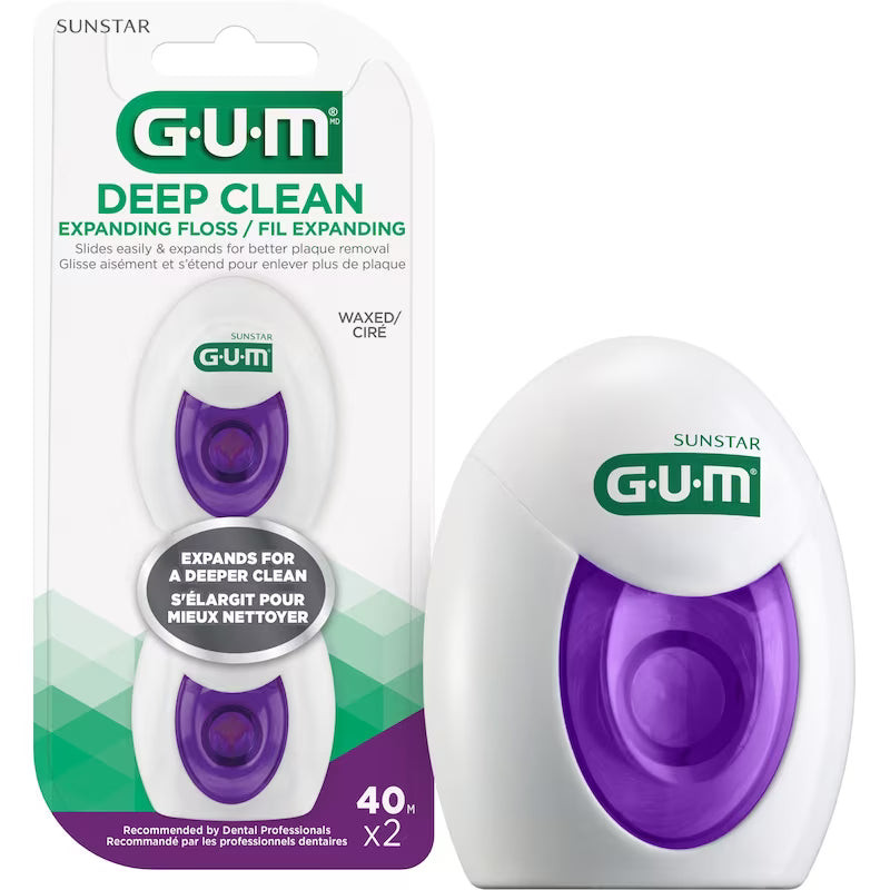 GUM DEEP CLEAN EXPANDING FLOSS WAXED 2