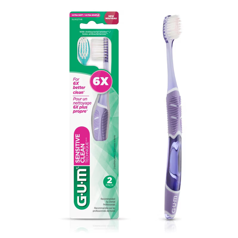GUM TECHNIQUE SENSITIVE CLEAN T/B SOFT 2