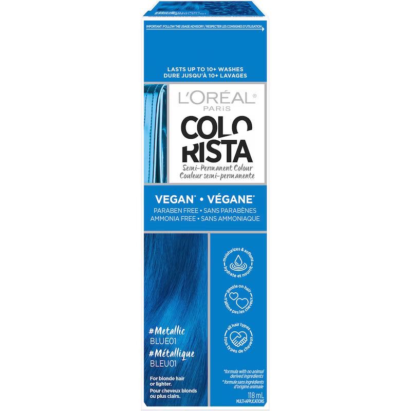 LOREAL COLORISTA SEMI-PERMANENT METALIC BLUE