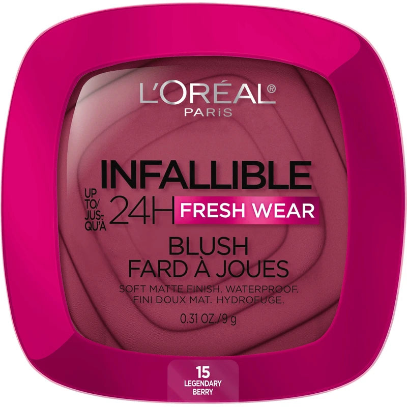 LOR INFALLIBLE 24H BLUSH LEGENDARY BERRY pack of 2